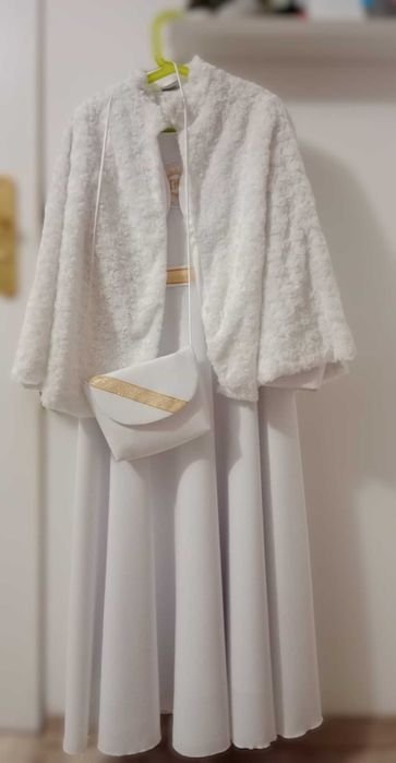 Sukienka alba komunijna dla dziewczynki komplet MK MARYLA