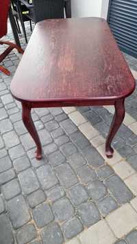 Braząwy stół z drewna ława owalna 50x120