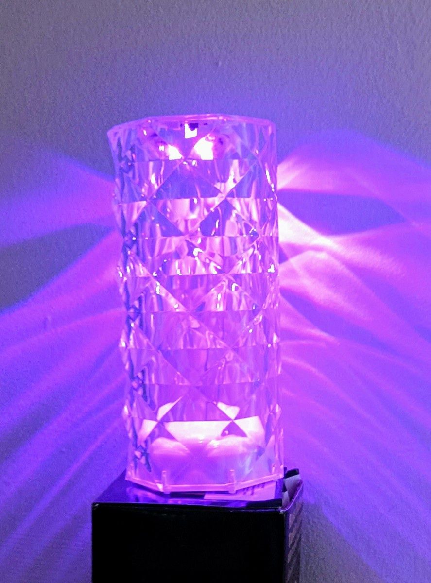 Lampa kryształowa LED USB pilot Nowa