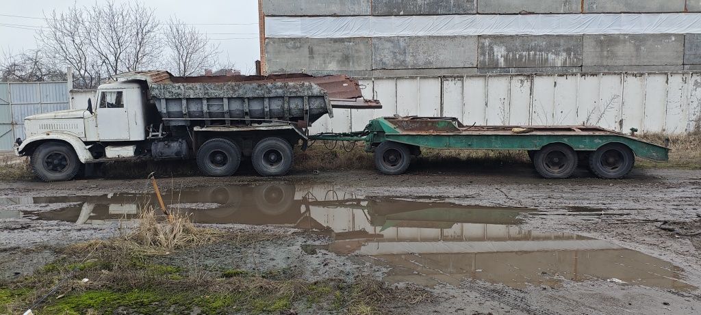 КРАЗ 256Б1 (самосвал) + Трал, 1992 р.в.