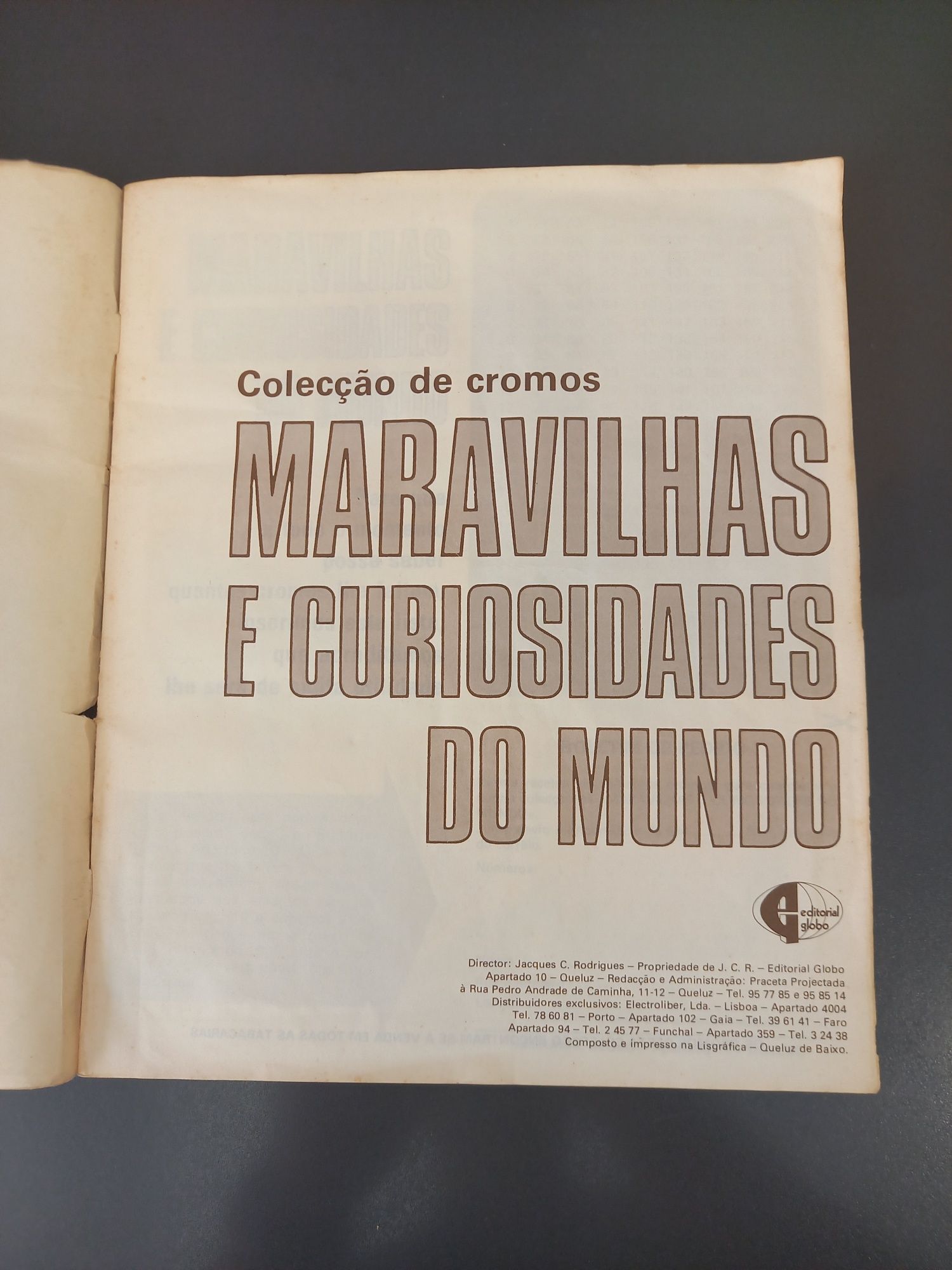 Caderneta Maravilhas e Curiosidades do Mundo