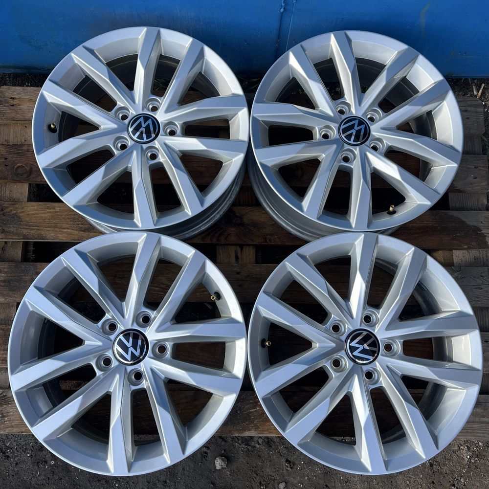 5x112 r16 диски оригінал vw  Golf, Passat, Caddy, jeta  стан нових !!