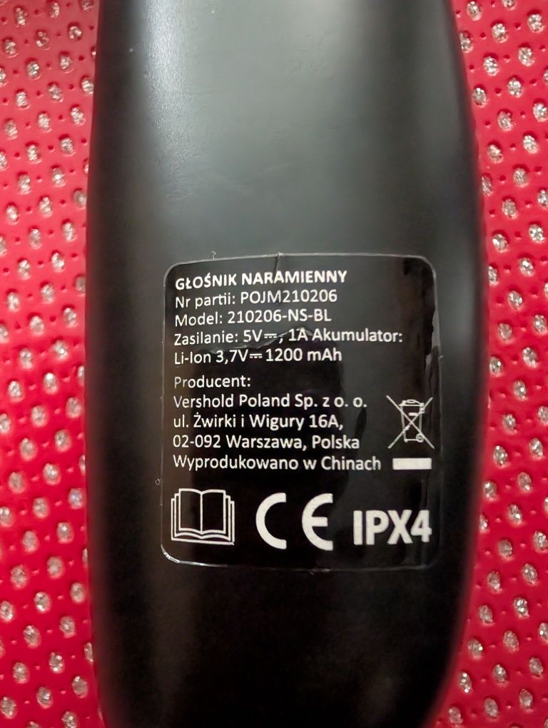 Głośnik naramienny HYKKER 210206-NS-BL