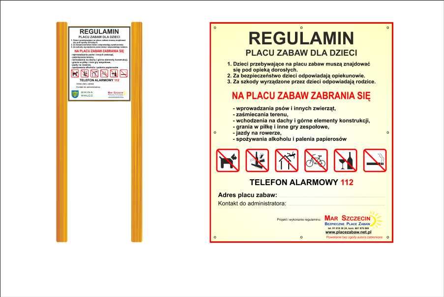 naprawa renowacja przegląd placu zabaw protokół PNEN-1176