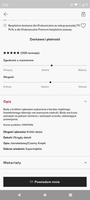 Body H&M cappuccino w czarne kropki r.80 (9-12 m)wzorzyste jasnobeżowy