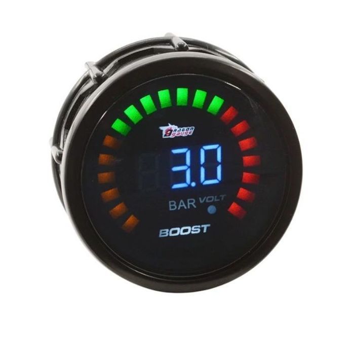 Manómetro Digital 52mm - Pressão Turbo 3 BAR