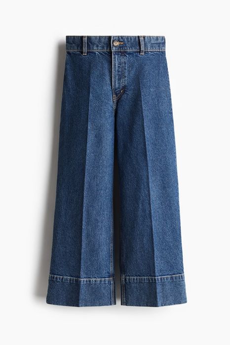 Spodnie jeansowe wide leg cropped H&M 36