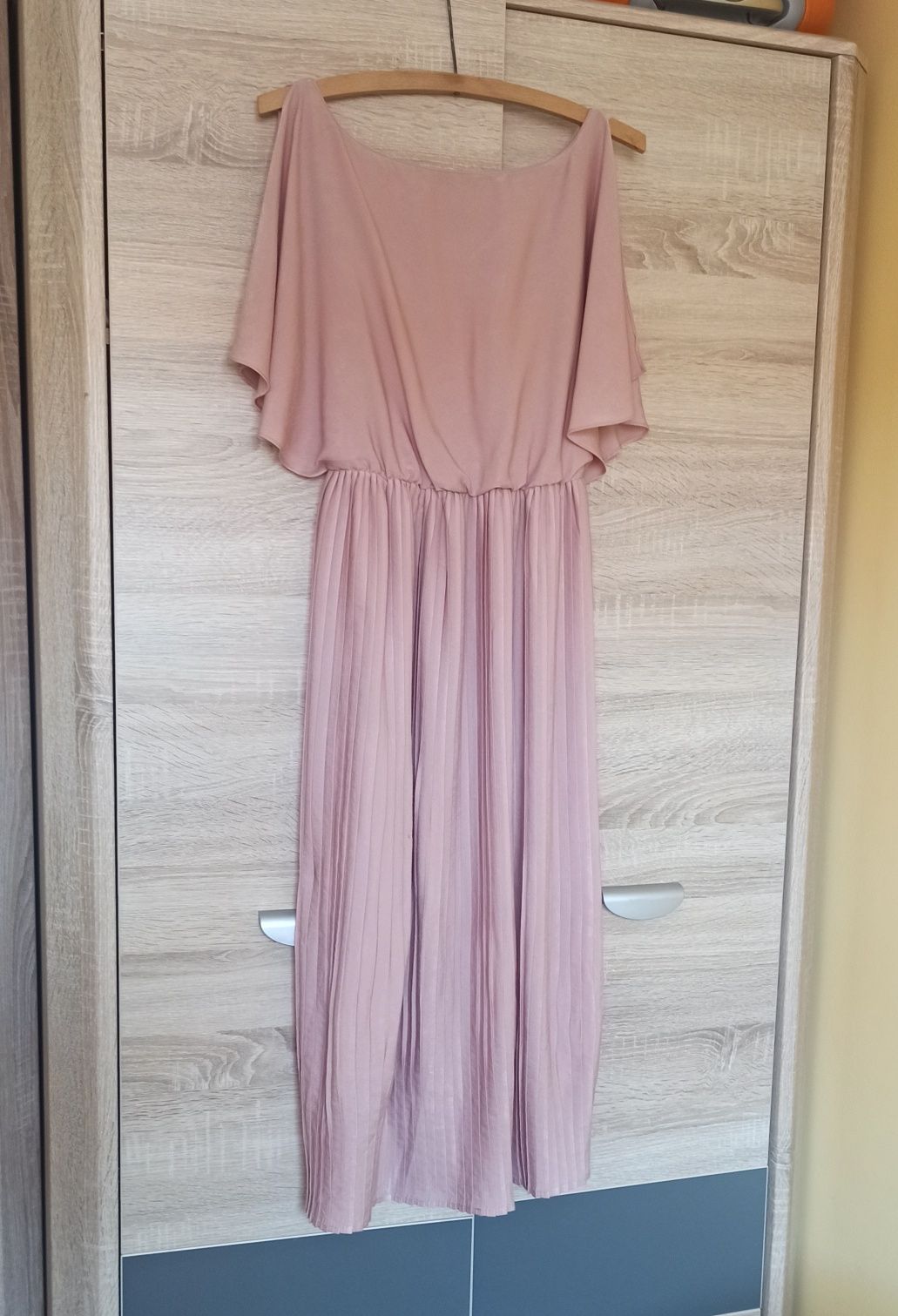 Sukienka pudrowy róż H&m xs s