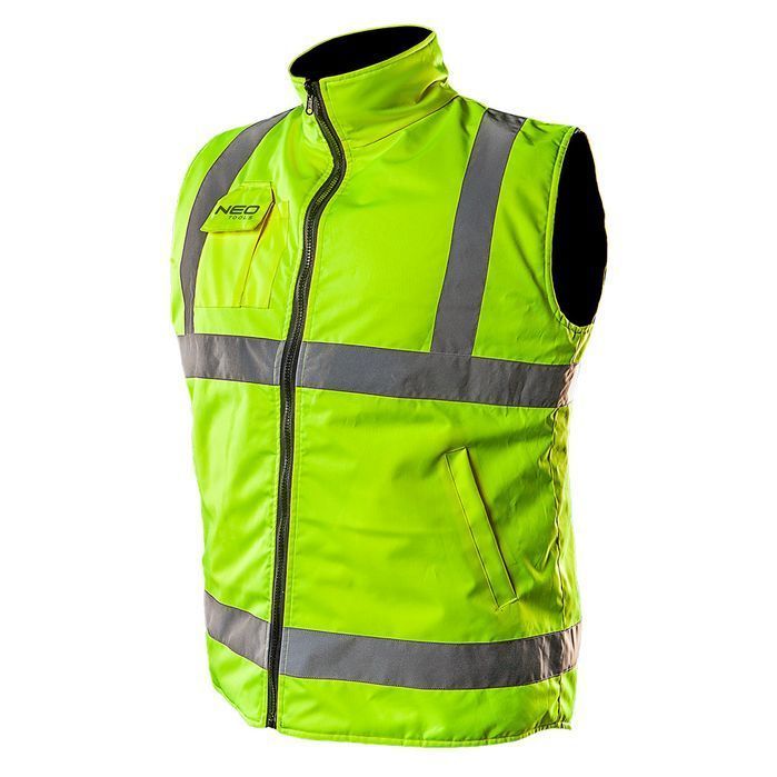 Bezrękawnik Roboczy, Dwustronny, Jedna Strona Odblaskowa,Żółta,Xxxl/60