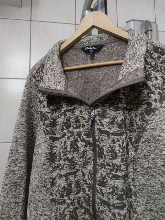 Bluza polarowa 4XL materiałowa damska sweter sweterek Ulla Popken clas