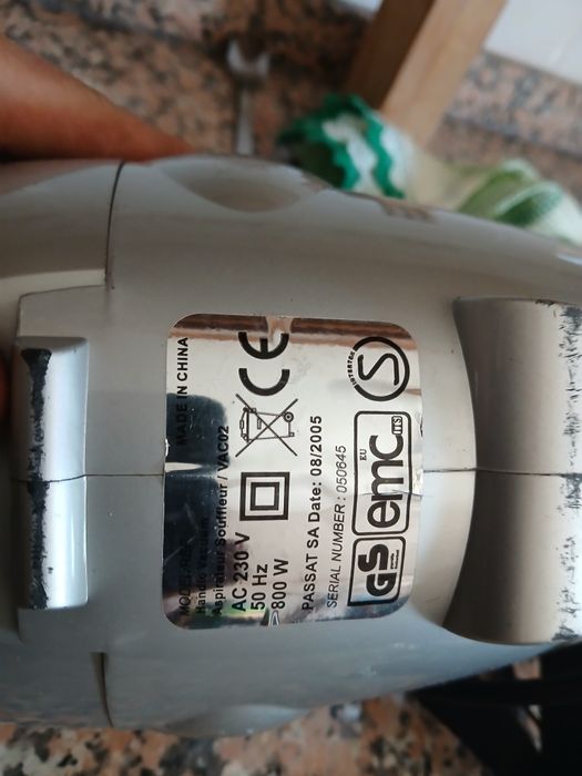 Aspirador mais os acessórios