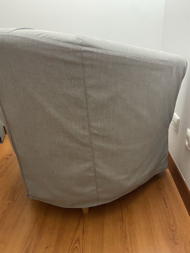 Cadeirão ikea cinzento semi novo