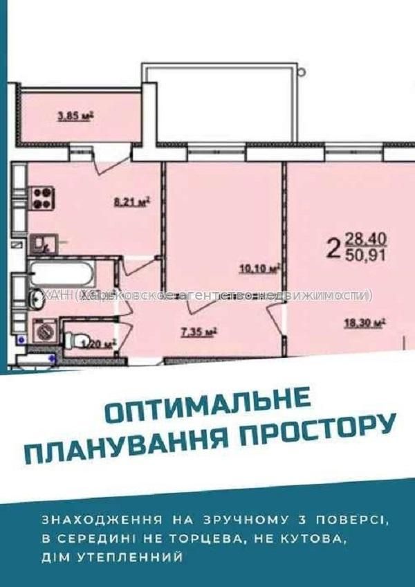Продам 1к квартиру в новострое ХТЗ ЖК "Мира-3" М31