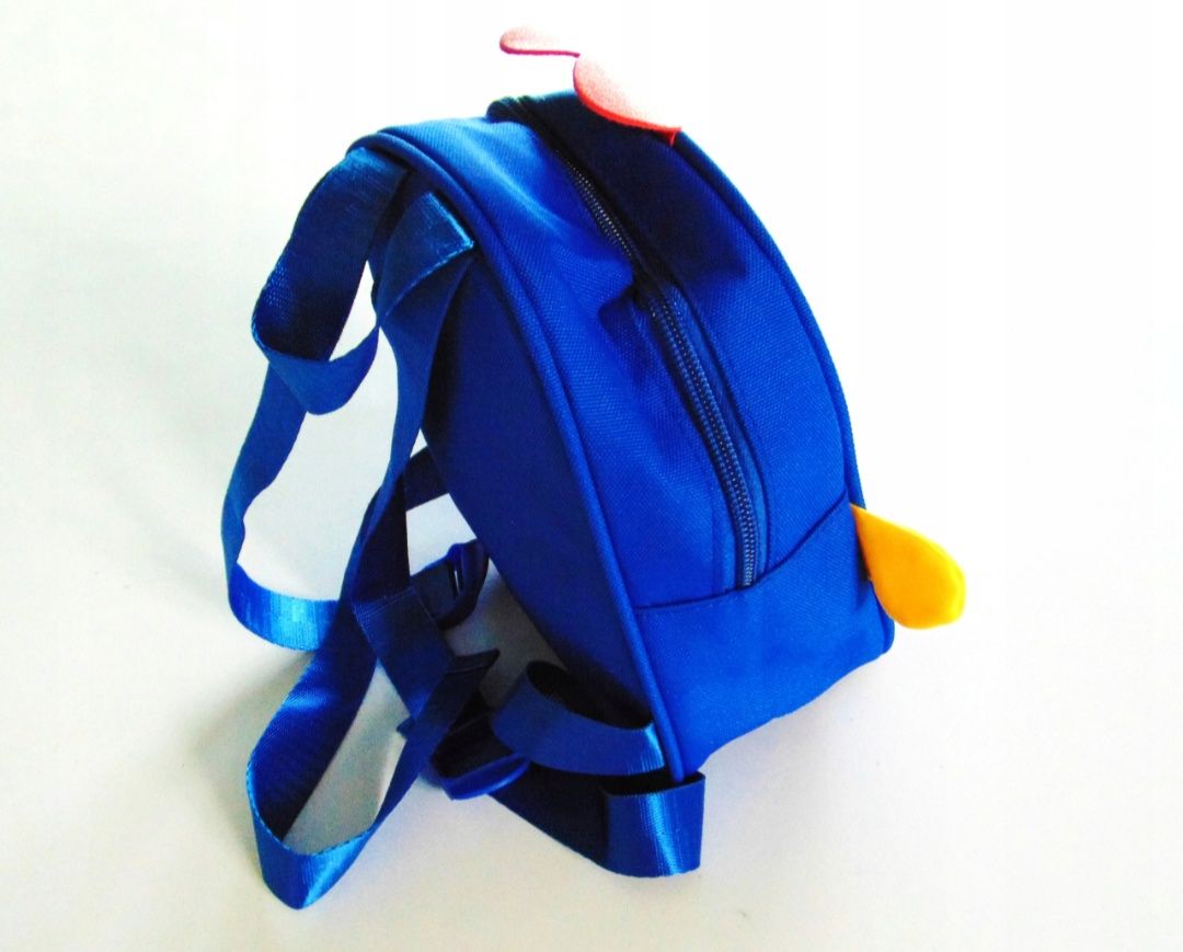 Plecak przedszkolny niebieski kaczka, 3D, nowy