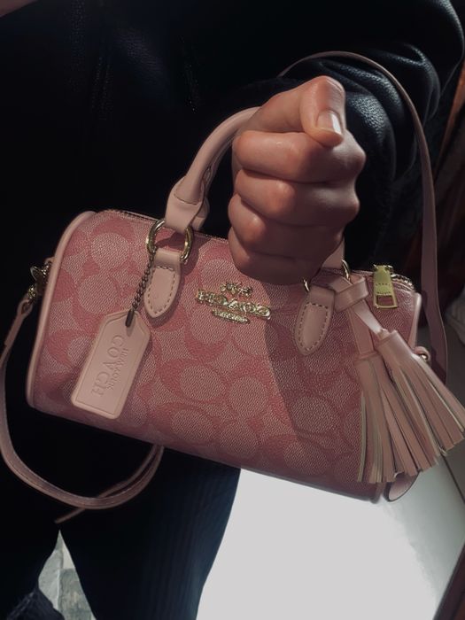 Жіноча сумка Coach crossbody pink