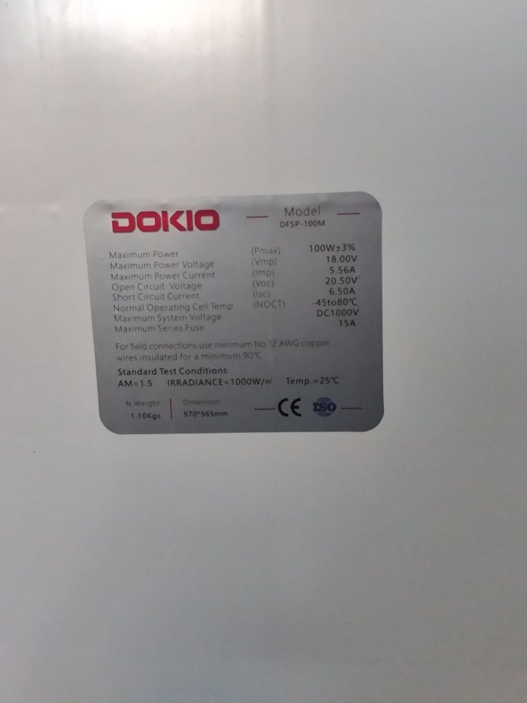 Painel solar flexível 100W