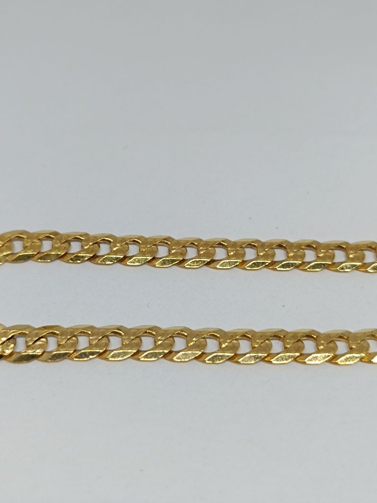 Złota bransoletka pancerka dł.22cm, złoto 333