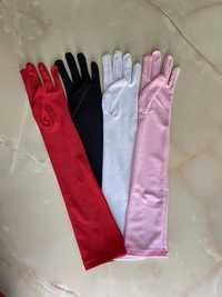 Довгі/високі чорні/червоні/білі/рожеві спандекс рукавички для фото