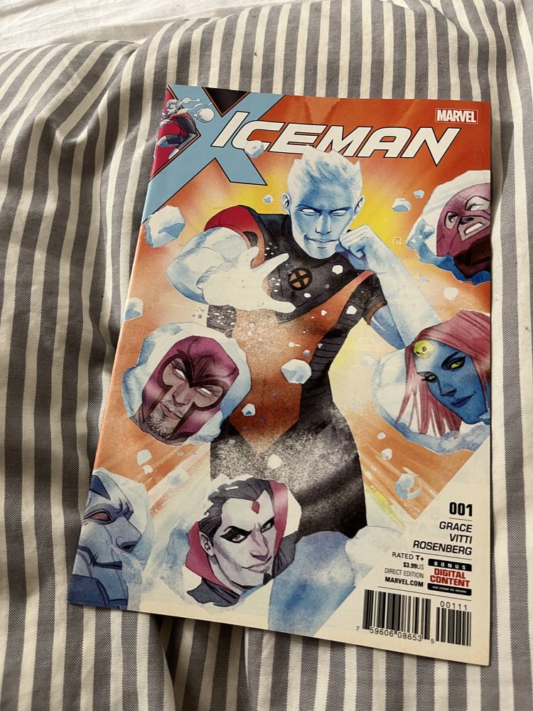 x iceman x-men marvel comics 1 komiks wolverine