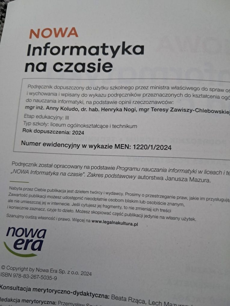 Nowa informatyka na czasie 1