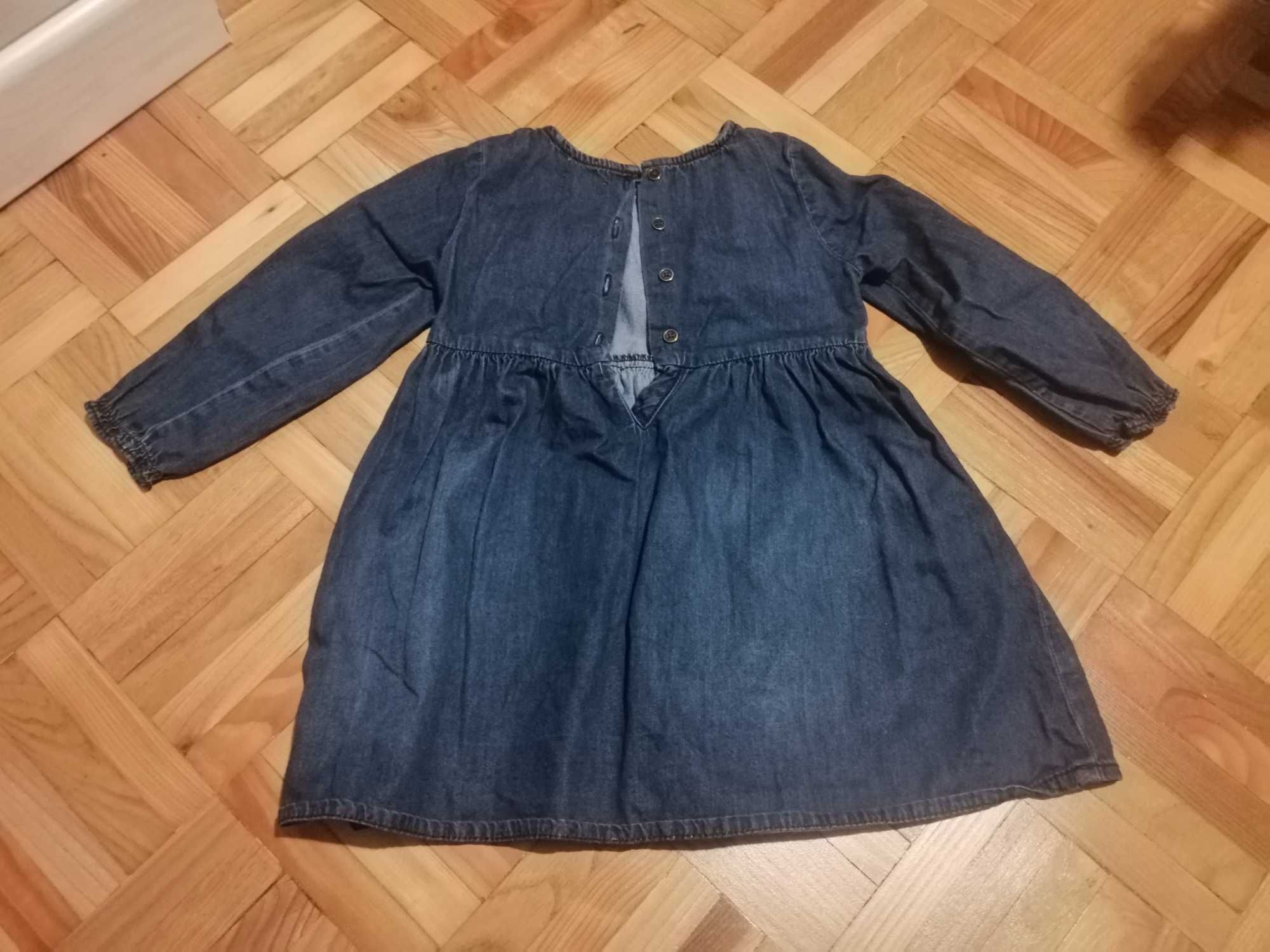Sukienka dżinsowa dla dziewczynki rozmiar 92