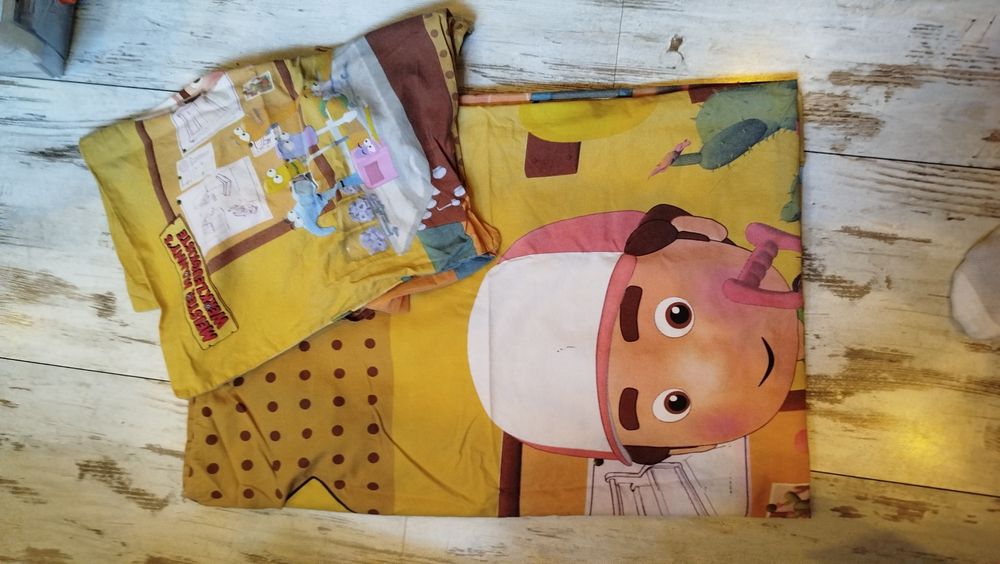 Komplet pościeli Maniek złota rączka dla chłopca 130/90