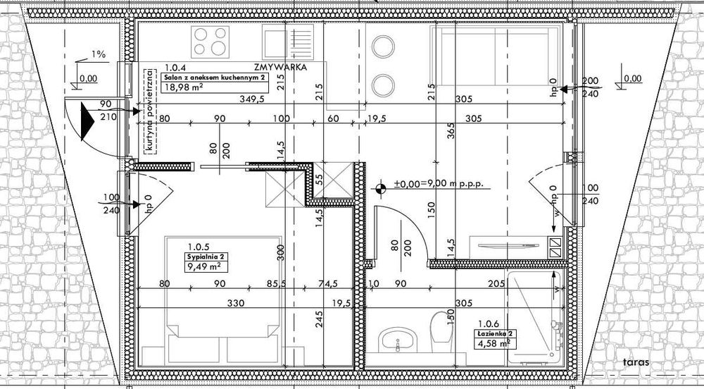 Apartament w Pucku nad morzem 33 m2
