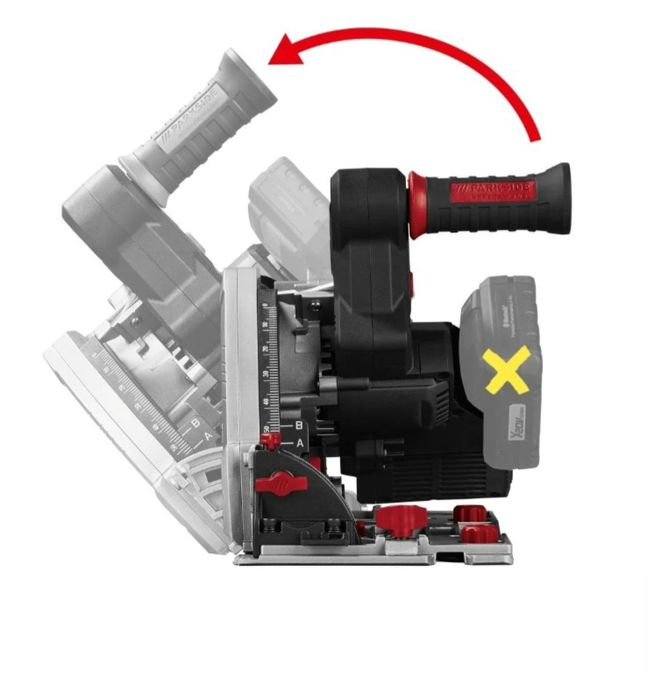 Piła wgłębna akumulatorowa Parkside Performance PPTSA Z Prowadnicą