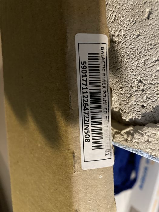 Płytka 120x60 Galactic Black błyszcząca ratyfikowana. 60x120