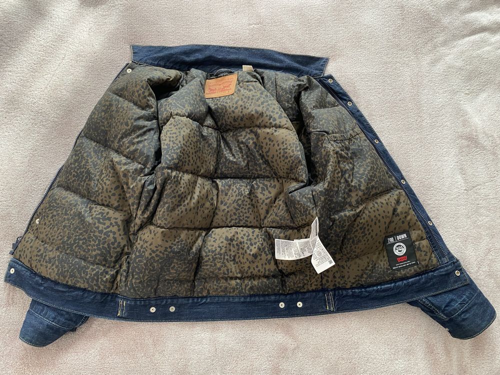 пуховик джинсовий  Levis down jacket