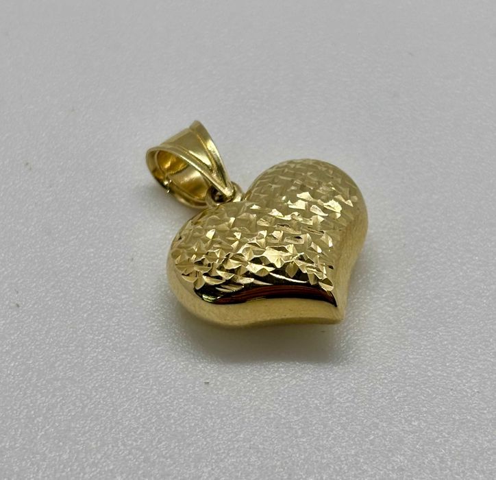 Złota zawieszka serduszko dmuchane 585 1,29g 1,6/1,3cm NowyLombard/NMP