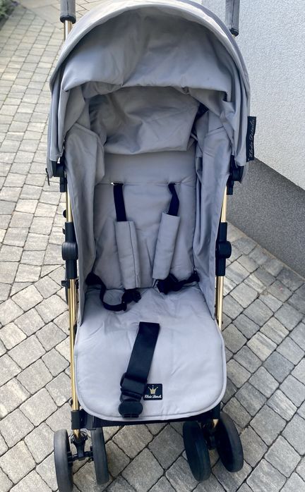 Wózek Elodie Details szaro złoty spacerówka parasolka