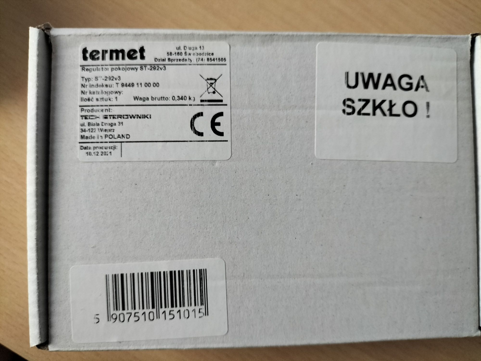 Regulator pokojowy TERMET ST-292 V3Nowy