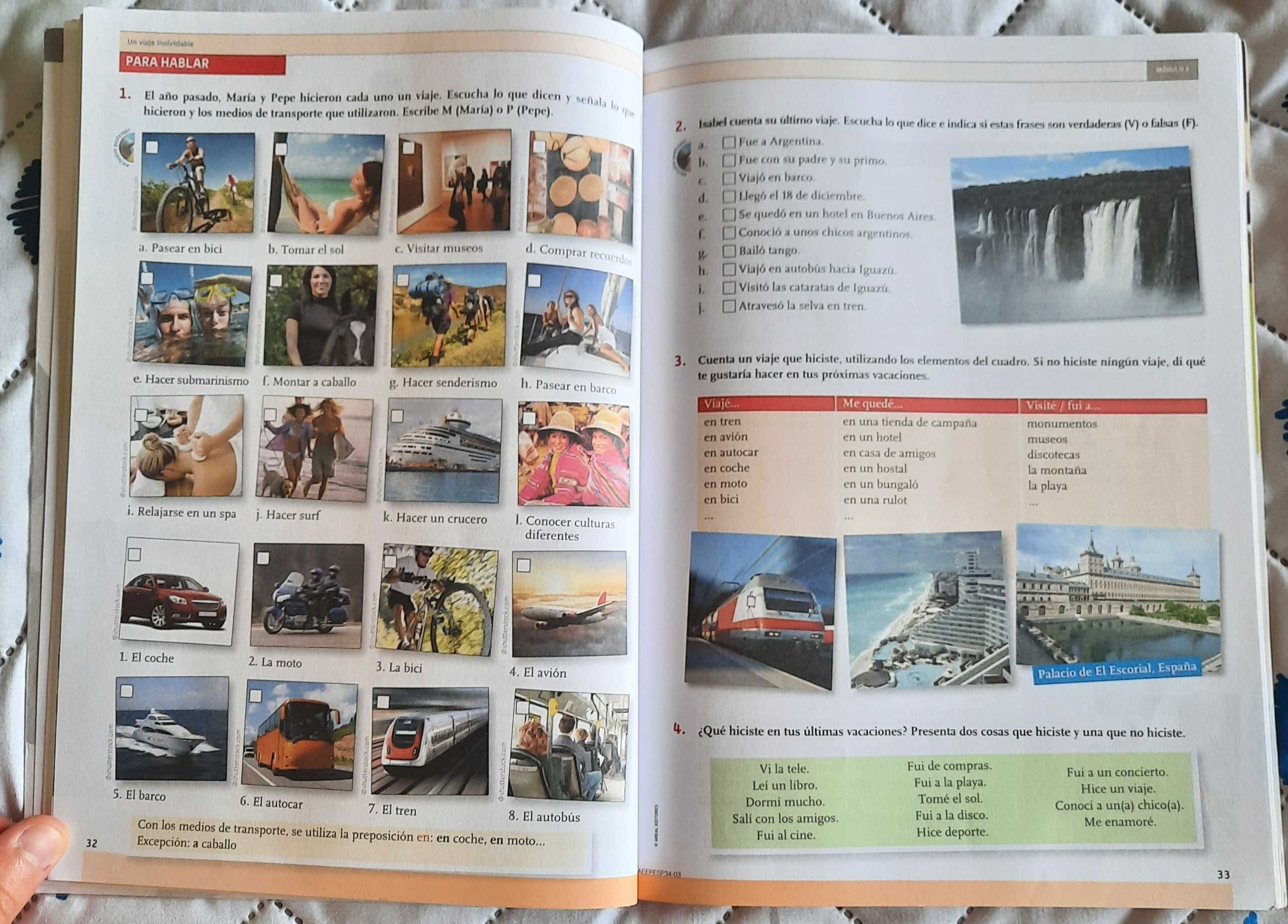Livros de Espanhol 1 e 2 (Módulos 1, 2, 3 e 4) da Areal