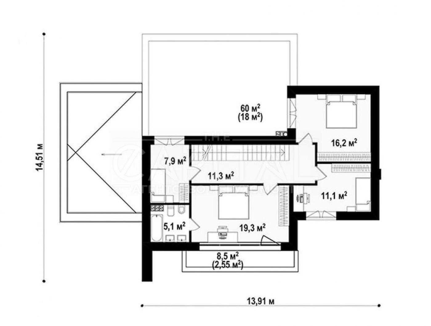 Продаж 2-поверхового будинку, КМ Marinero Residence, с. Гнідин