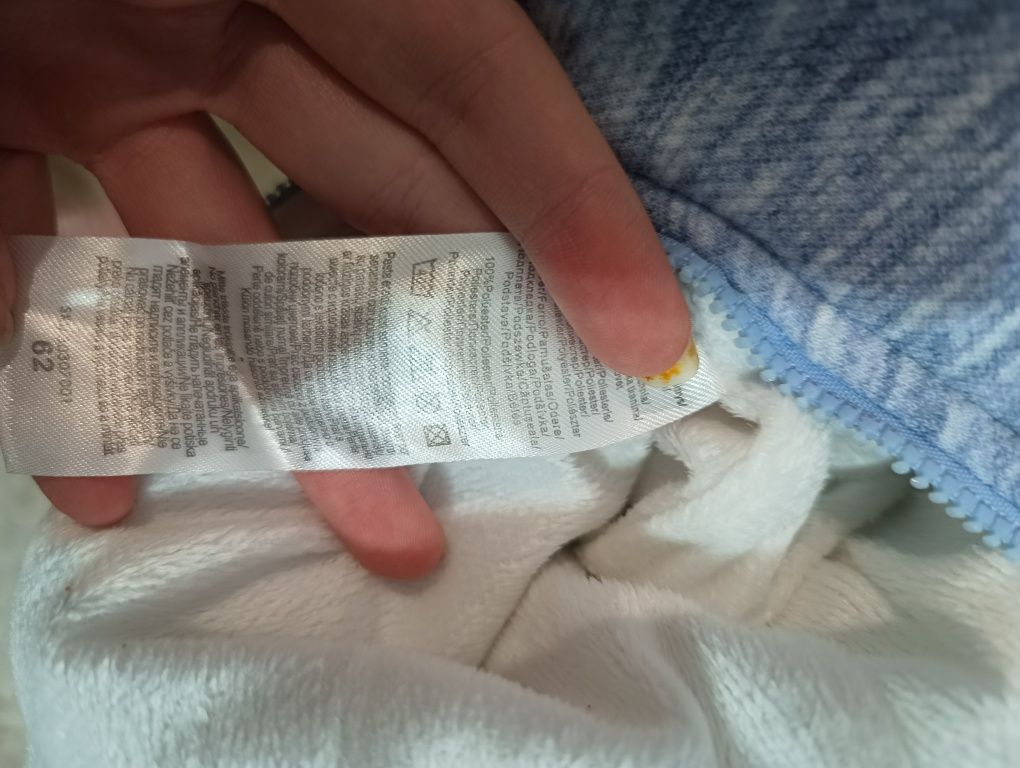 Kombinezon 62 futerko ciepły zima wiosna dla chłopca dziewczynki baweł