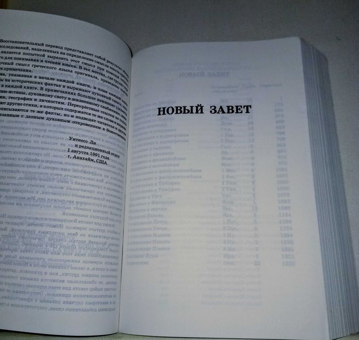 Новый Завет. Живой поток. Анахайм.