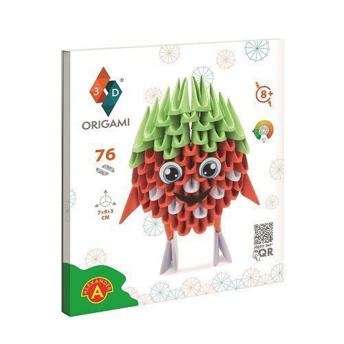 Origami 3D Truskawka