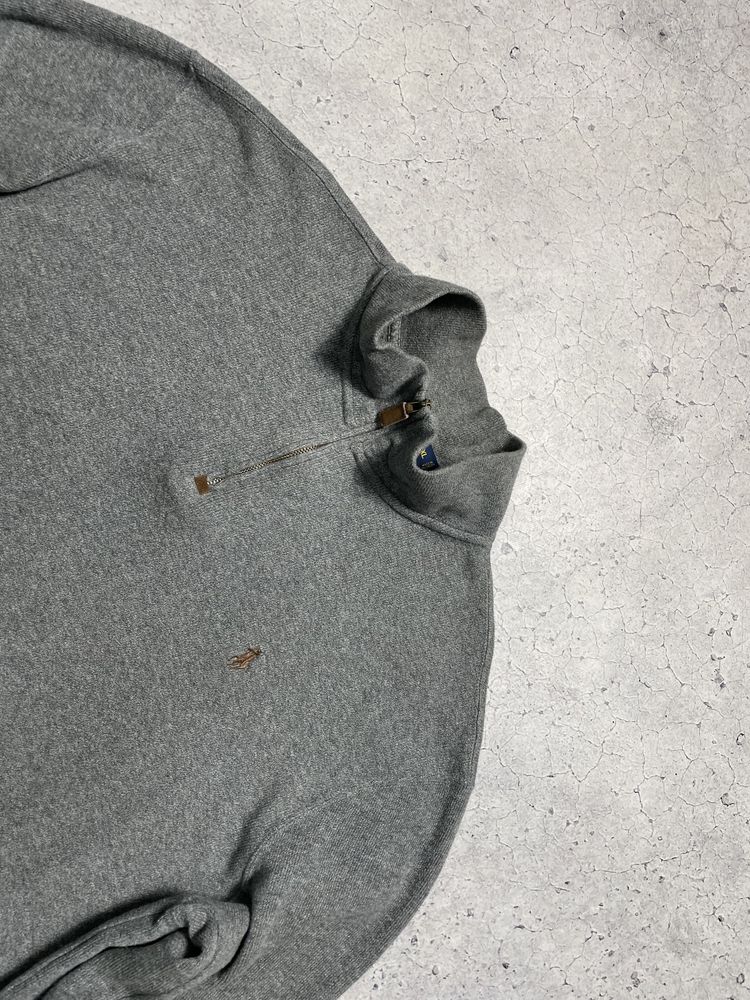 Мужская Кофта Свитер Polo Ralph lauren 1/4 Зип Оригинал XXL Old Money