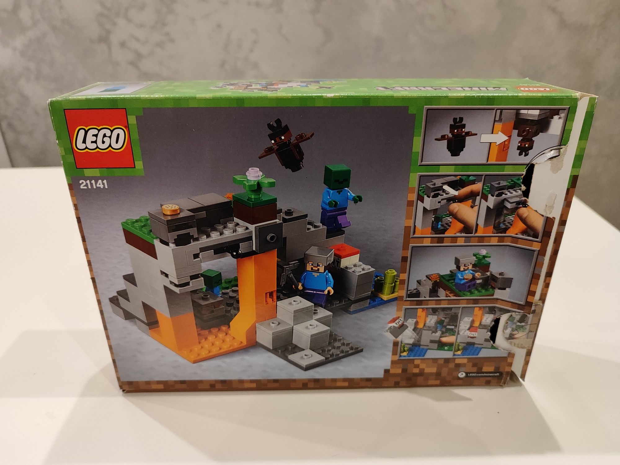 LEGO Minecraft 21141 klocki, Jaskinia zombie