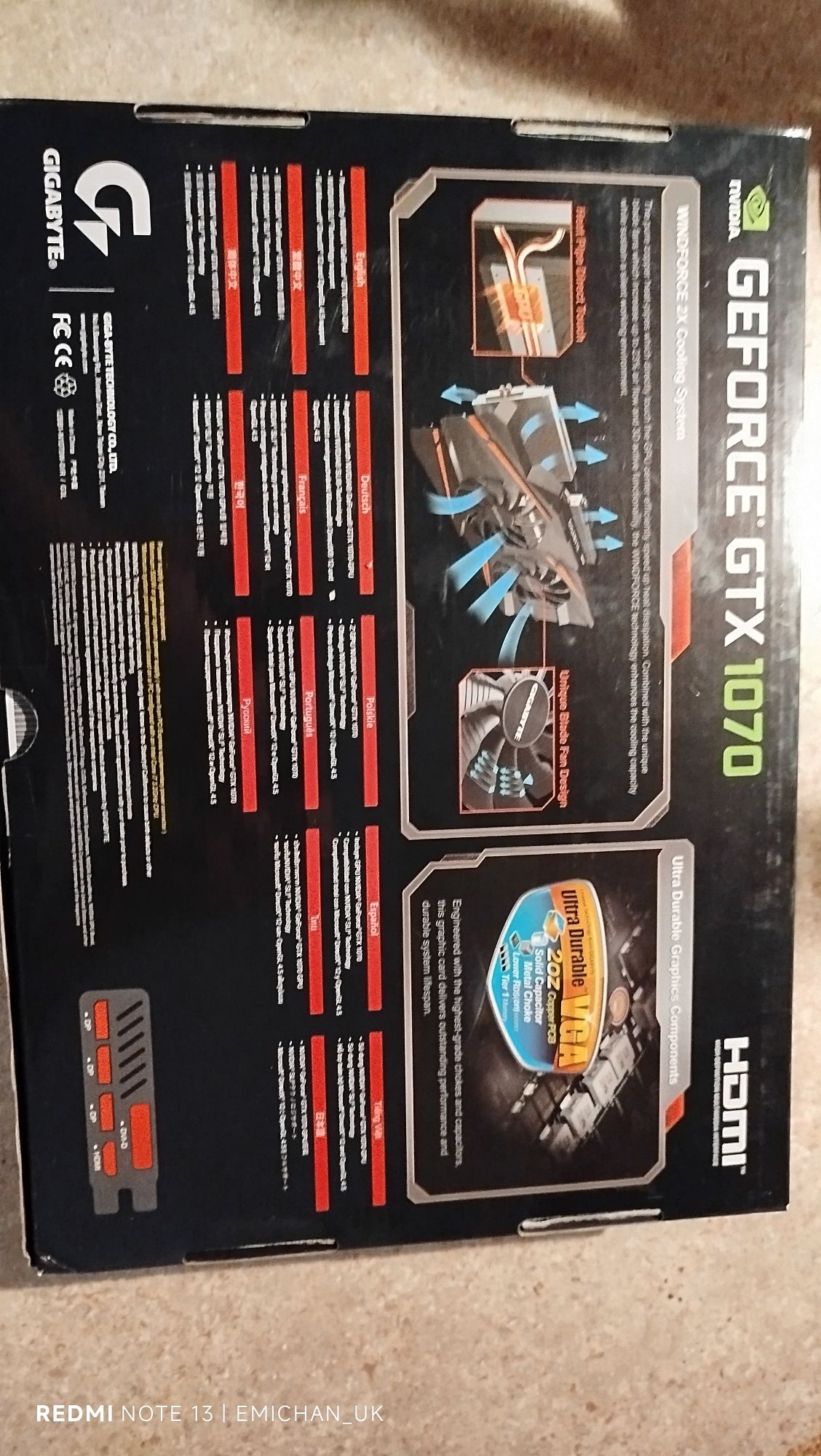 GeForce GTX 1070 8GB WindForce OC