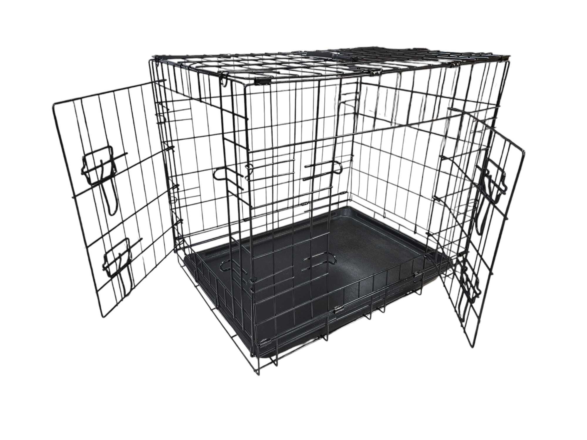 Klatka metalowa dla psa duża transporter kojec 75x52x59
