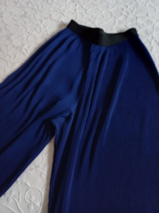 Pantalon plissado Zara Azulão