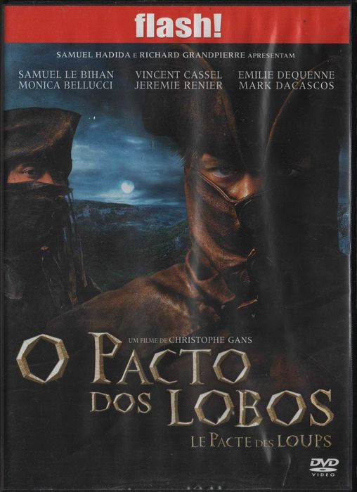 Dvd O Pacto dos Lobos -drama histórico -Vincent Cassel/Monica Bellucci