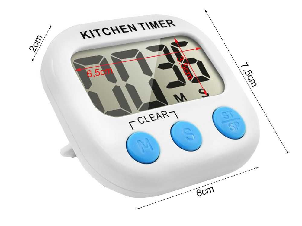 Minutnik KUCHENNY ZEGAR ELEKTONICZNY do kuchni magnes cyfrowy timer
