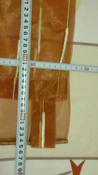 Firana/firanka z organzy - rozm. 154x250 cm (2szt-250zł, 4szt-400 zł)