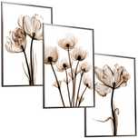 3x 30x40 A3 ZESTAW OBRAZ W RAMIE PLAKATY RAMKA boho kwiaty natura