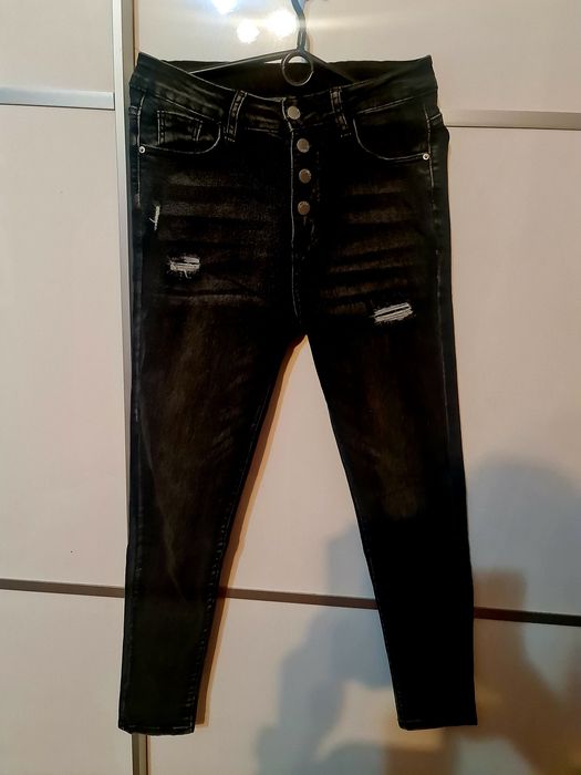 Spodnie jeansy czarne