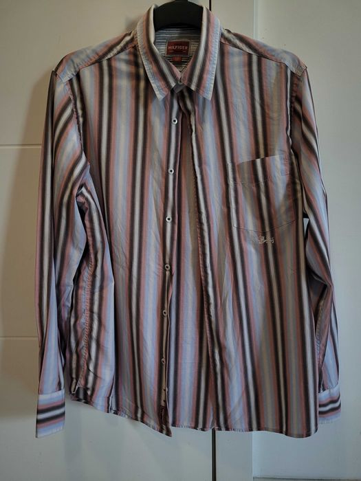 Koszula męska TOMMY HILFIGER DENIM vintage rozmiar L