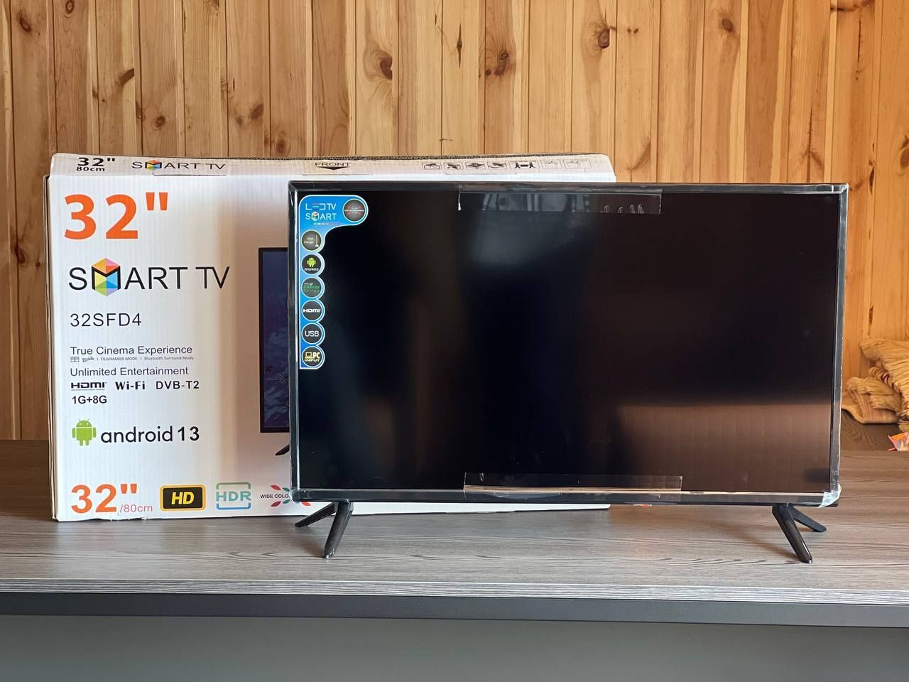 Телевизор 32 HD T2, Smartv Android 14.0 AOSP 1G+8G Оплата при получени